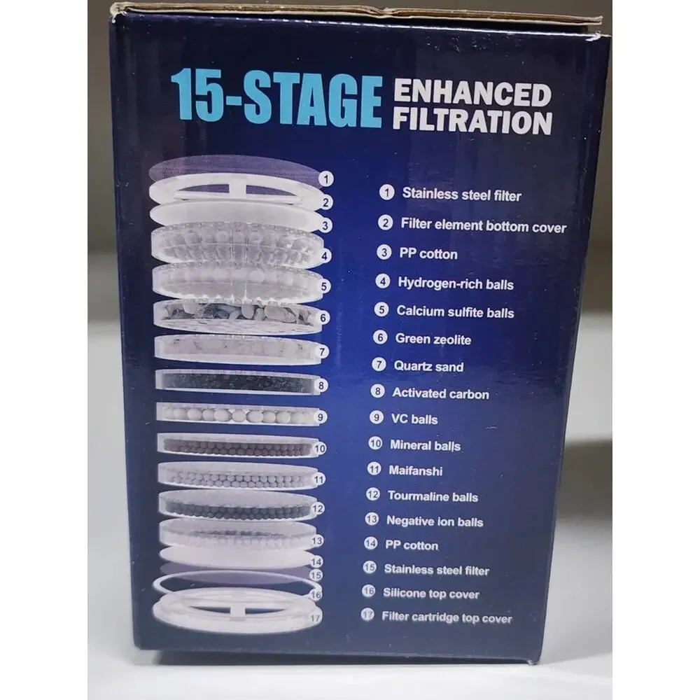 15 Stage Enhanced Filtration Universal high Performance Water Filter